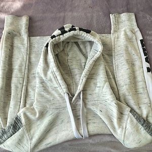 Black, white, gray LOVE hoodie